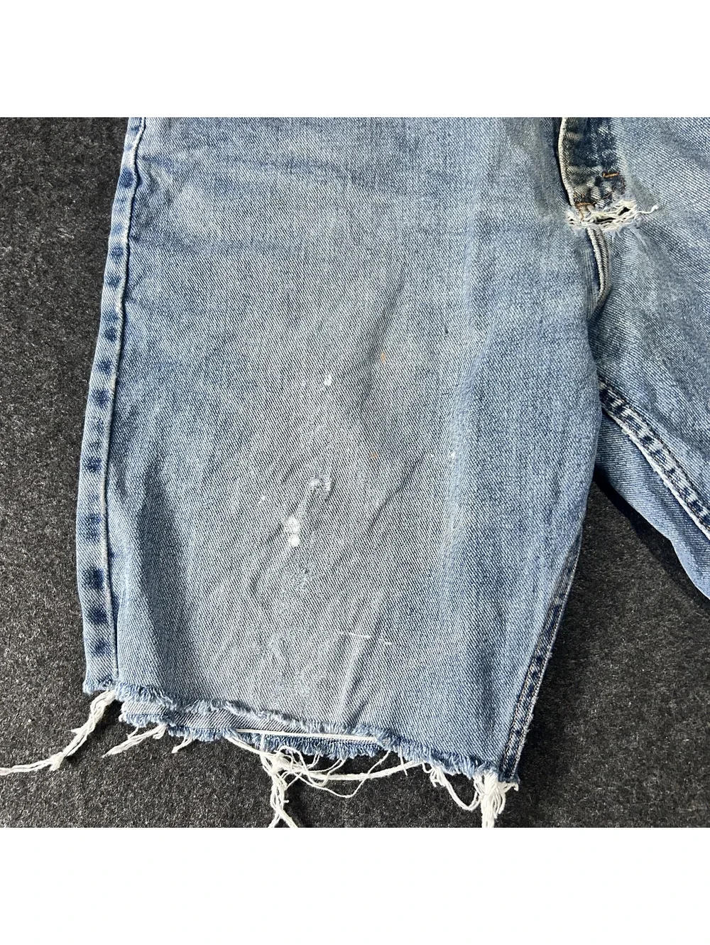 Vintage Wrangler Silver Edition Cutoff Denim Jean Shorts Light Wash Size 34